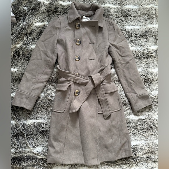 Old Navy Gray Trench Coat - Picture 2 of 2